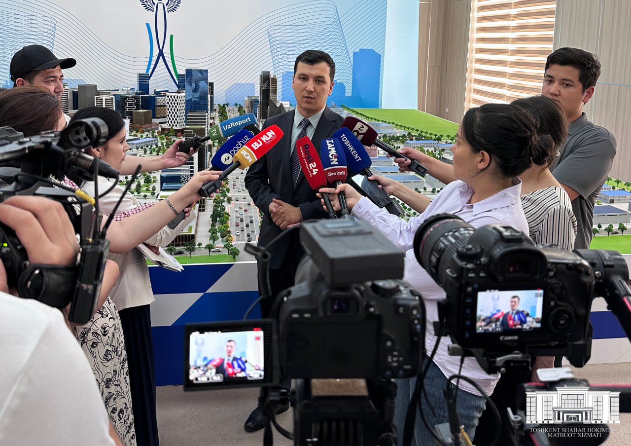 Press-tour participants arrived at the “Yangi Avlod” Special Economic Zone